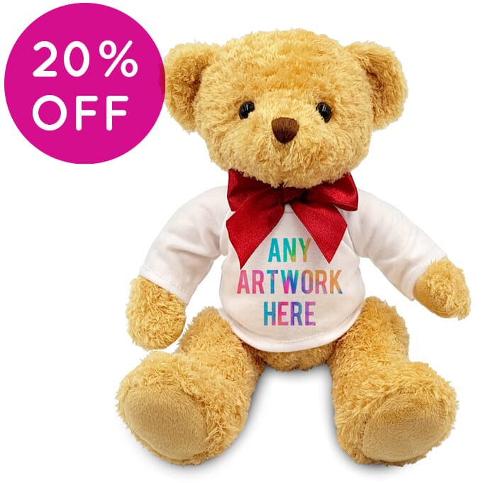 Promotional William Bear - Printed Soft Toys - Medium Teddy Bear