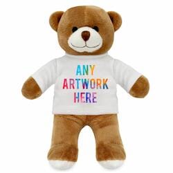 Promotional Henry I Dark Brown Bear - Printed Soft Toys - Small Teddy Bear