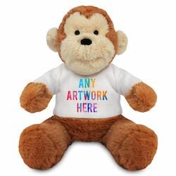 Promotional Max Monkey Plush Toy - Printed Soft Toys - Large Teddy Bear