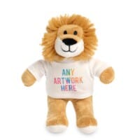 Promotional Louis Lion Plush Toy - Printed Soft Toys - Small Teddy Bear