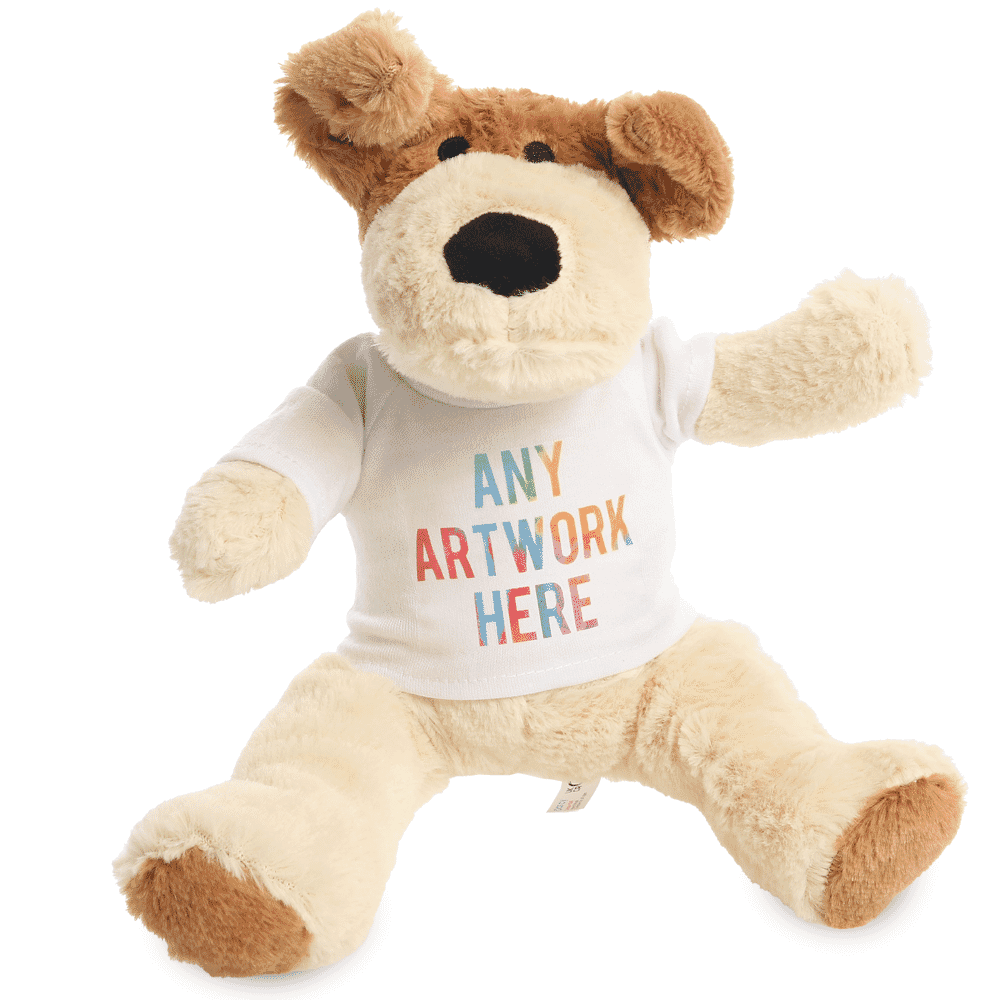Promotional Darcy Dog Plush Toy - Printed Soft Toys - Large Teddy Bear