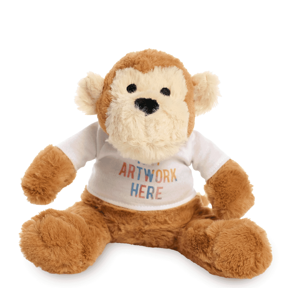Promotional George Keyring Bear - Printed Soft Toys - Small Teddy Bear