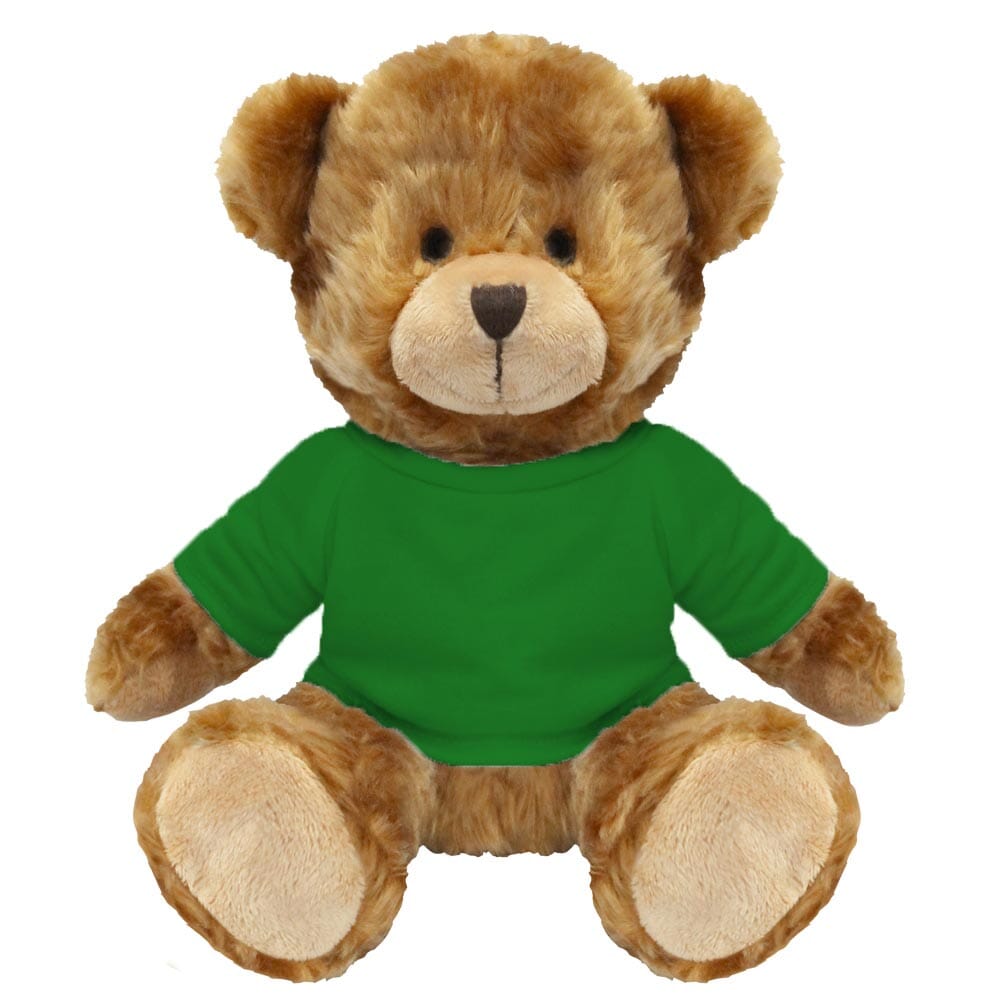 Blank 20cm Charles Jointed Bear - Green T-Shirt