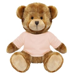 Blank 20cm Charles Jointed Bear - Baby Pink T-Shirt