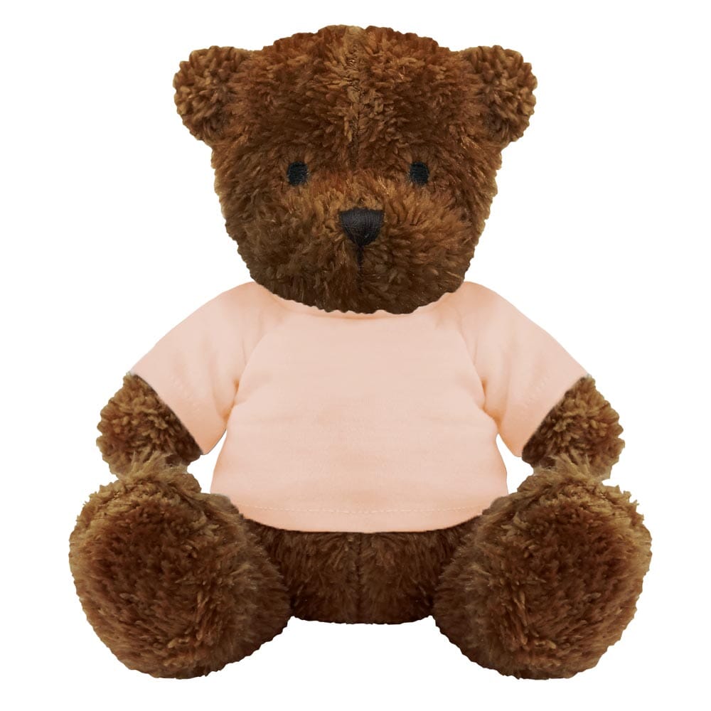 Blank Brown 18cm James Bear - Baby Pink T-Shirt