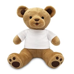 A blank soft toy teddy bear suitable for Dye-Sub and transfer printing. The toy is made of high-quality materials and is perfect for children and adults alike.
