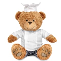 Blank Sublimation Brown 22cm Edward Bear with Chef outfit