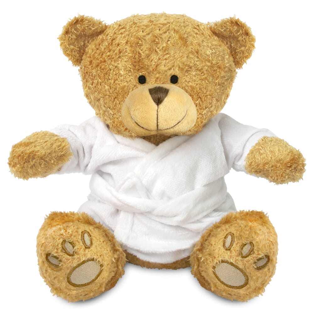 Blank Sublimation Golden 22cm Edward bear with dressing gown