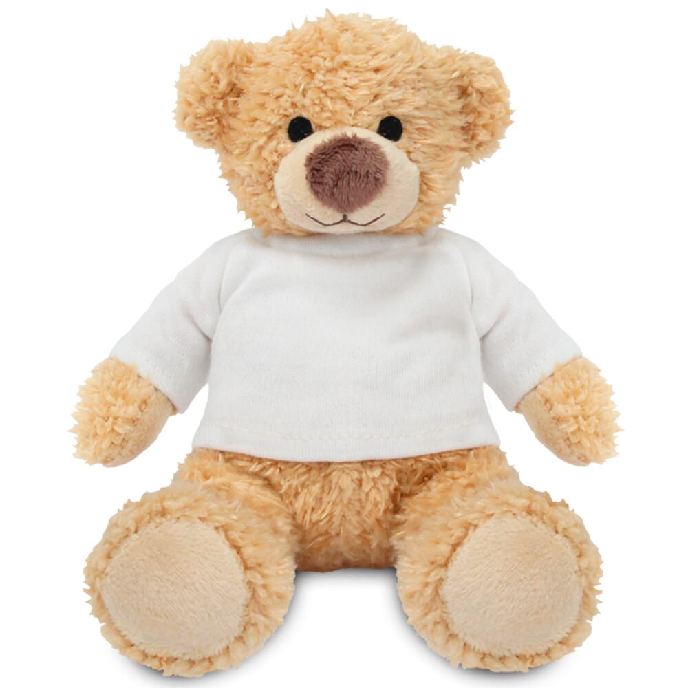 A blank soft toy teddy bear suitable for Dye-Sub and transfer printing. The toy is made of high-quality materials and is perfect for children and adults alike.
