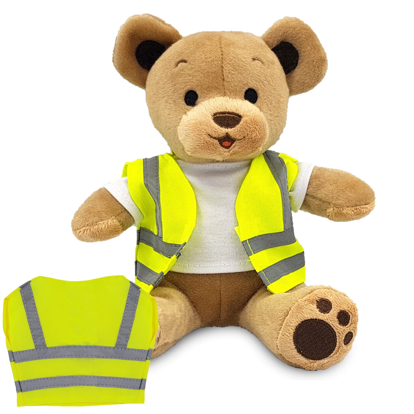 Blank 18cm Beatrice Bear with Hi-vis vest
