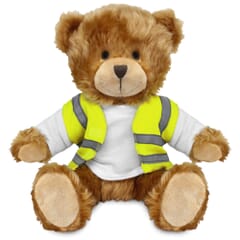 Blank 20cm Charles Jointed Bear with Hi-Vis Vest