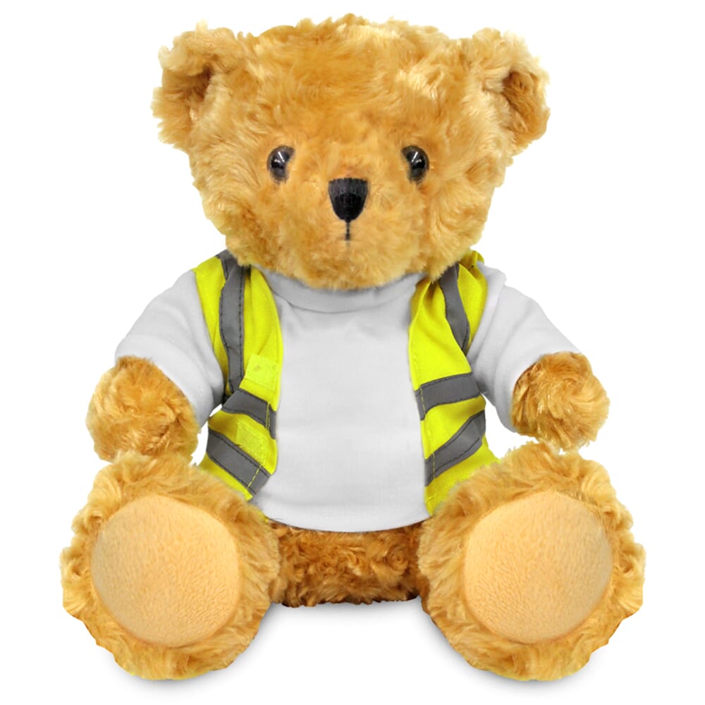 Blank 19cm Victoria Bear with Hi-Vis Vest