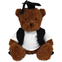 Blank Sublimation Brown 18cm James bear with Graduate outfit