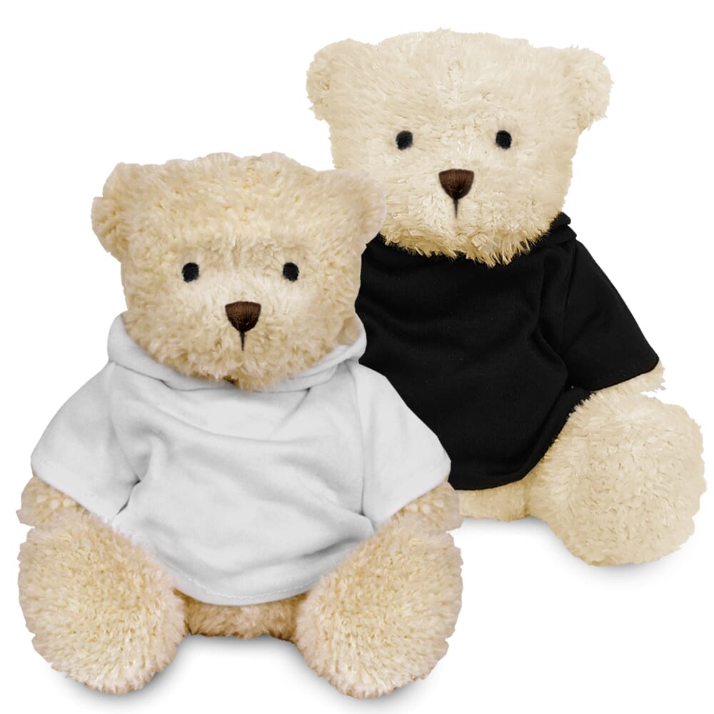 Blank White 18cm James Bear with Hoody