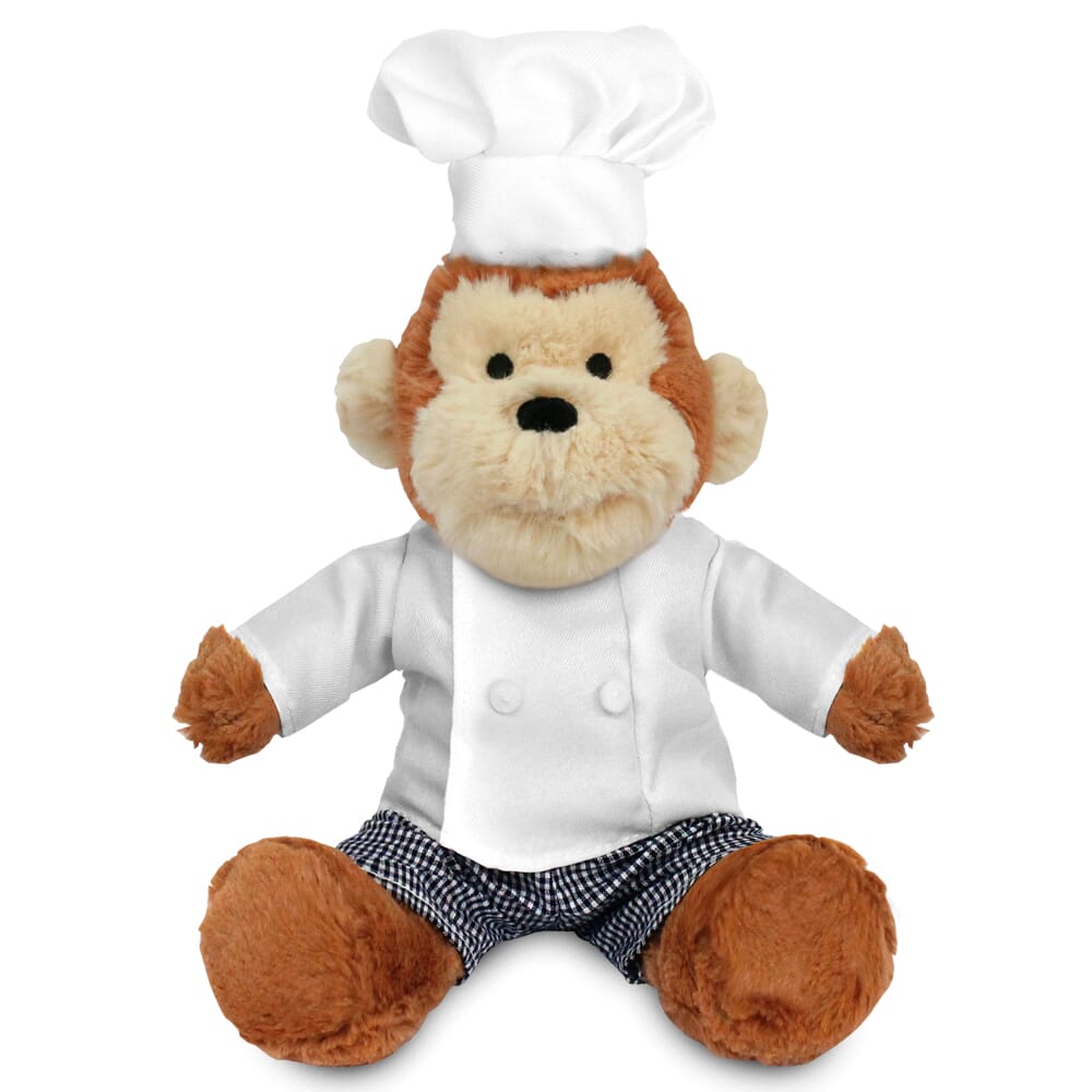 Blank Sublimation 20cm Max Monkey with Chef outfit
