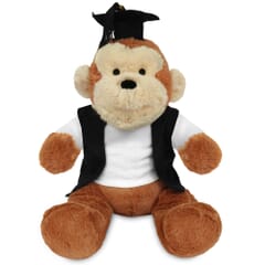 Blank Sublimation 20cm Max Monkey with Graduate outfit