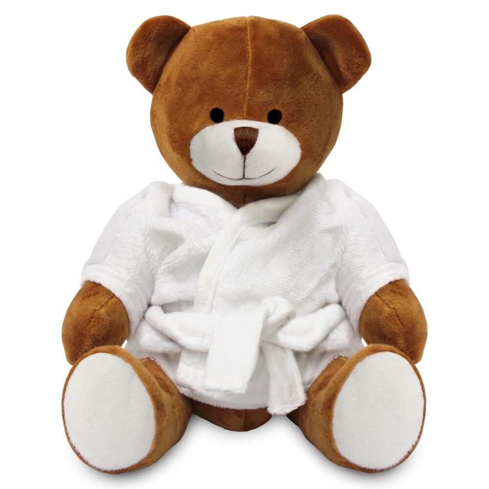 Blank Sublimation 20cm Richard Bear with Dressing Gown