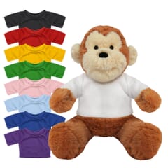 Blank 20cm Max monkey with Coloured t-shirt