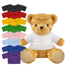 Blank 19cm Victoria bear with Coloured t-shirt