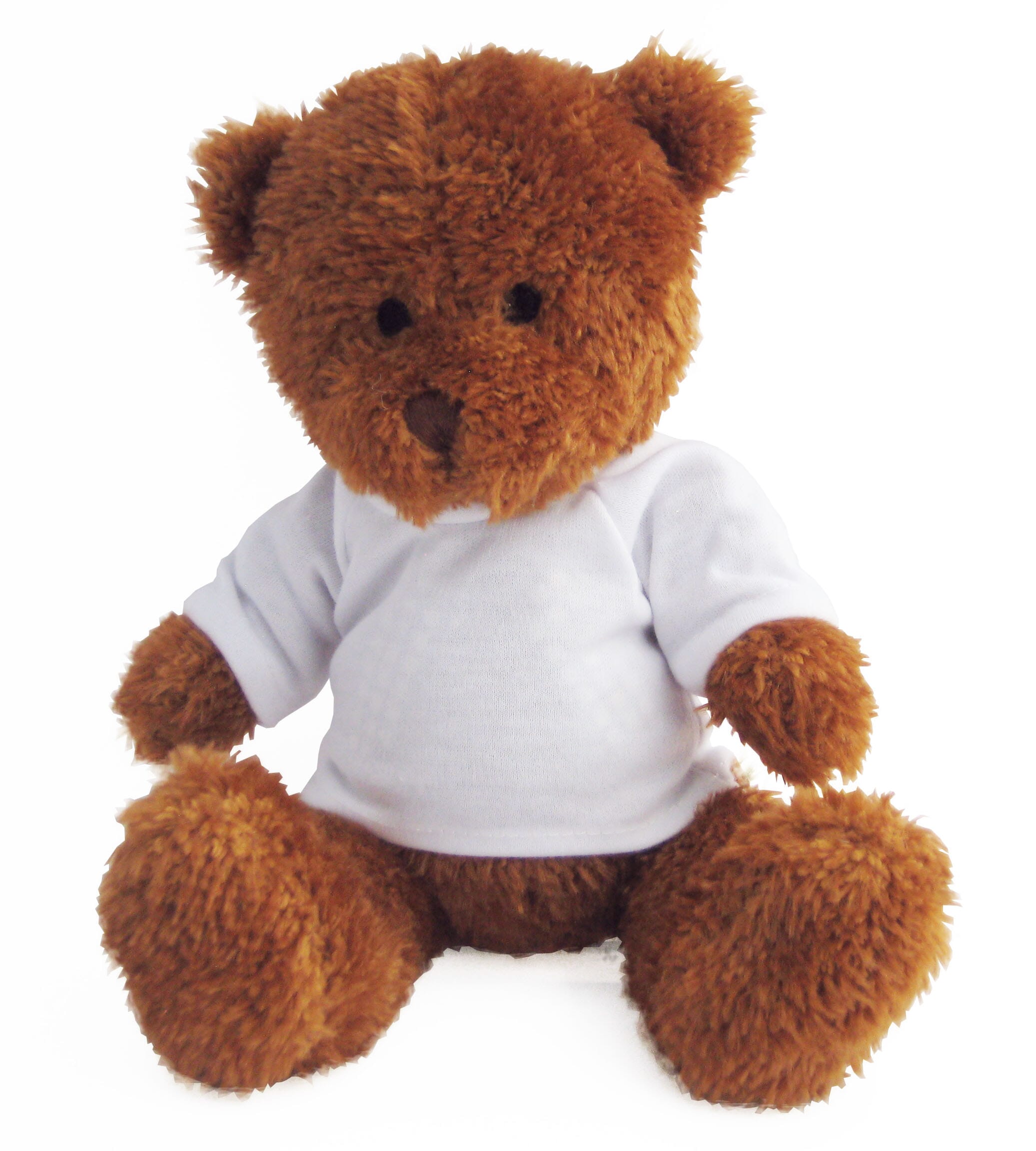 A medium sized blank soft toy teddy bear suitable for Dye-Sub and transfer printing. The toy is made of high-quality materials and is perfect for children and adults alike.