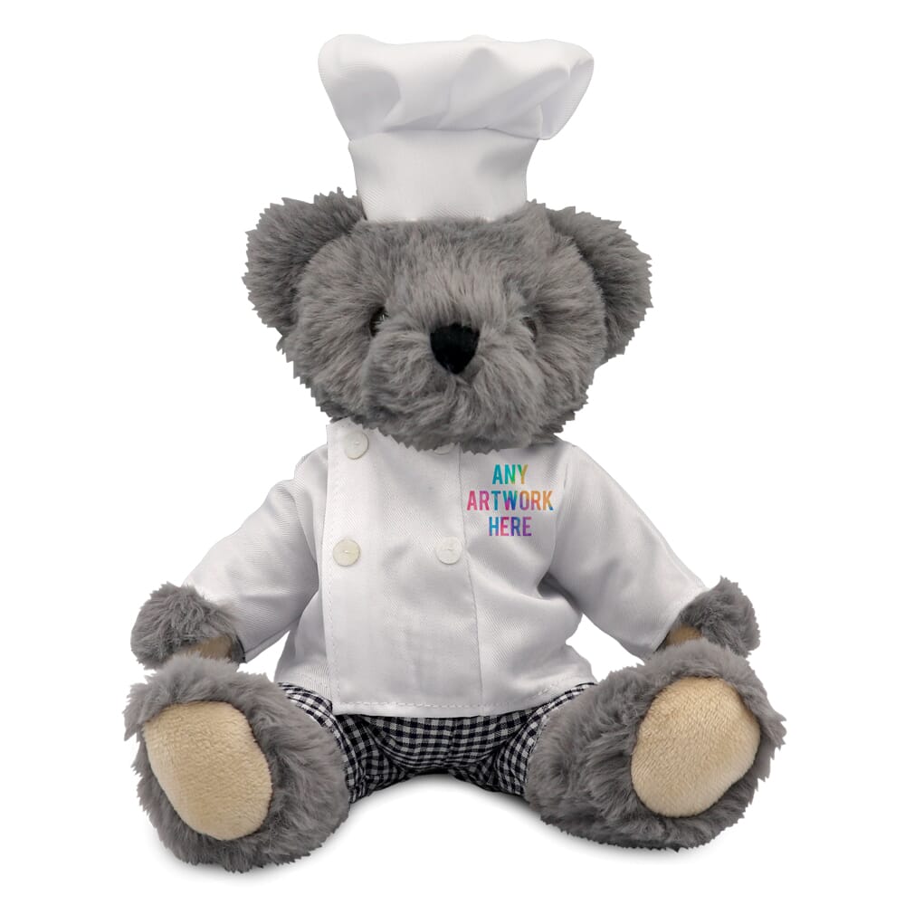 Printed 20cm Archie Jointed Bear with Chef Outfit