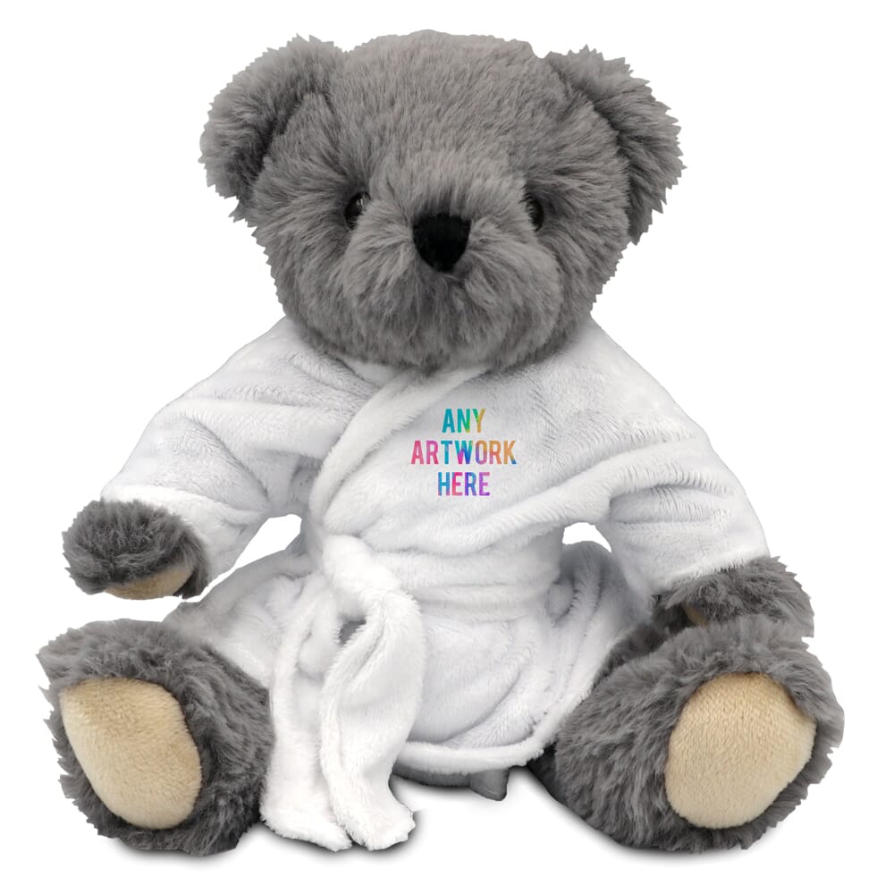Printed 20cm Archie Jointed Bear with Dressing Gown