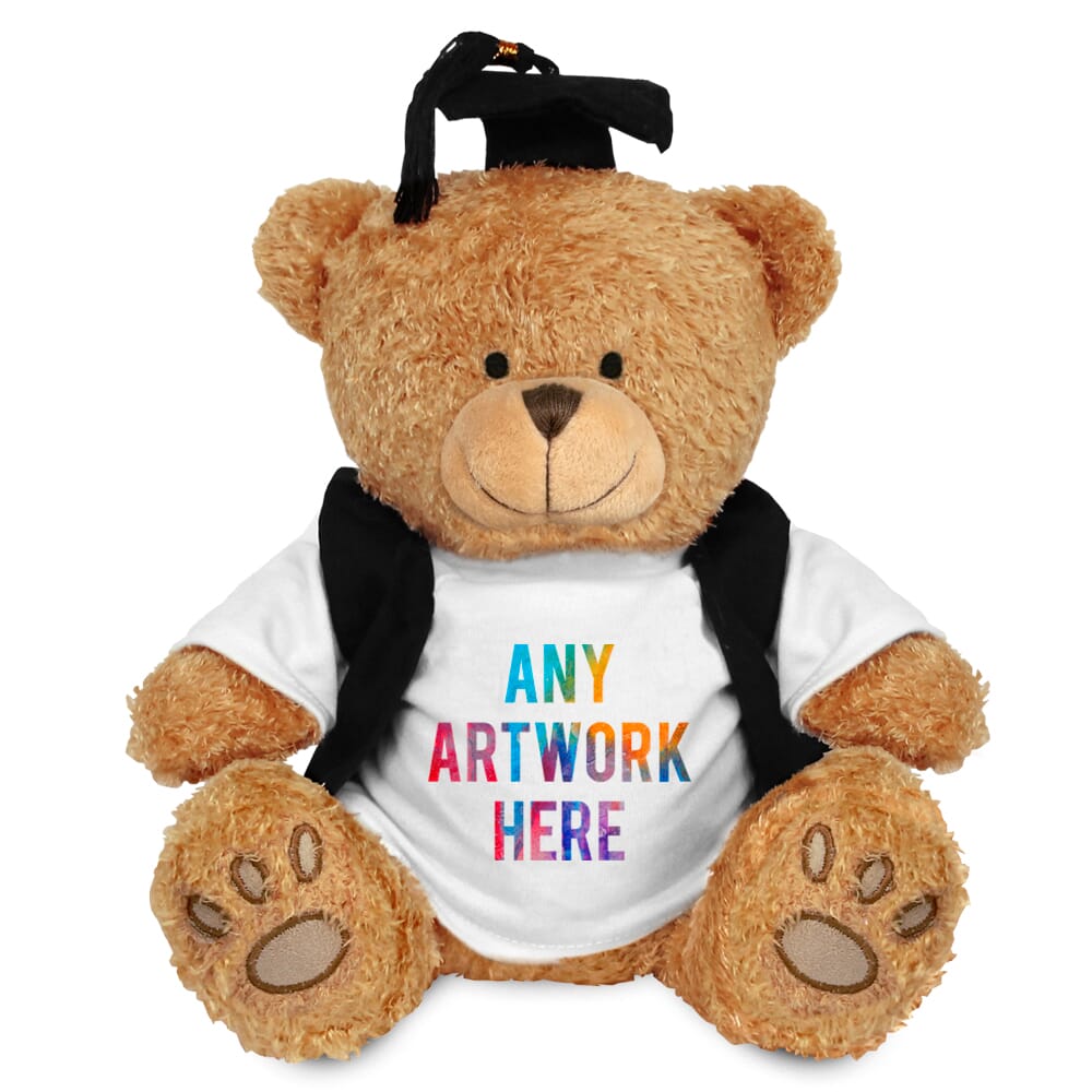Printed Brown 22cm Edward Bear with a Graduation Outfit