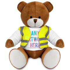 Printed 20cm Richard Bear with Hi-Vis vest