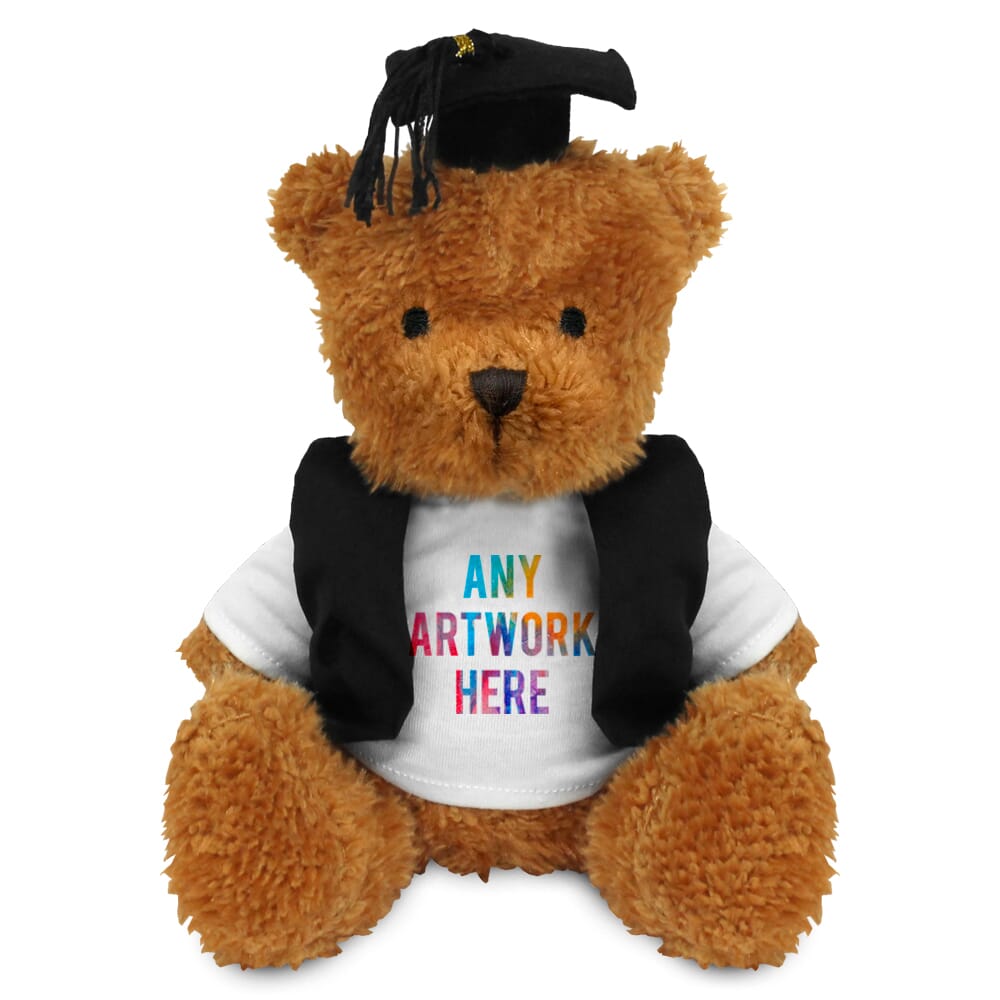 Printed Golden 18cm James Bear with a Graduation Outfit