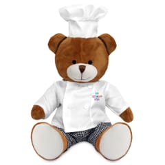 Printed 20cm Richard Bear with Chef outfit