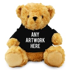 19cm Victoria bear with printed Black Hoody