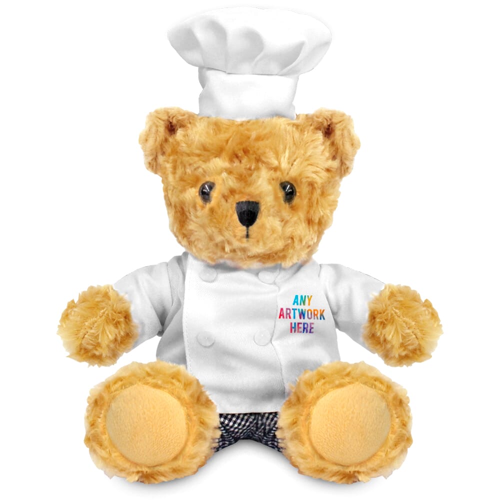 Printed 19cm Victoria Bear with Chef outfit