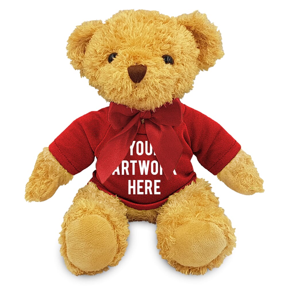 18cm William Bear with Red t-shirt