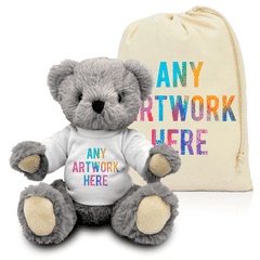 Printed Archie Bear & Drawstring Bag Combo