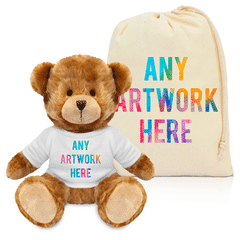 Printed Charles Bear & Drawstring Bag Combo