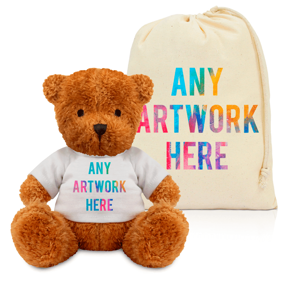 Printed Golden James Bear & Drawstring Bag Combo