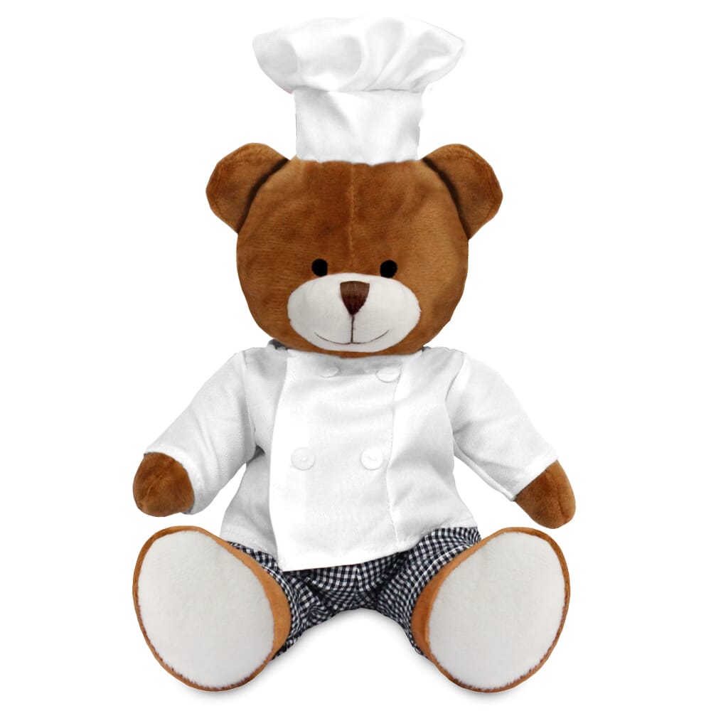 Promotional Richard Bear in Blank Chef Outfit - Branded Soft Toys - Large Teddy Bear
