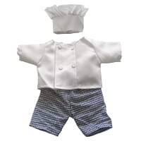 Blank Chef Outfit suitable for printing - Blank Soft Toy Outfit