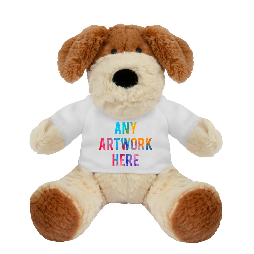 Promotional Darcy Dog Plush Toy - Printed Soft Toys - Small Teddy Bear