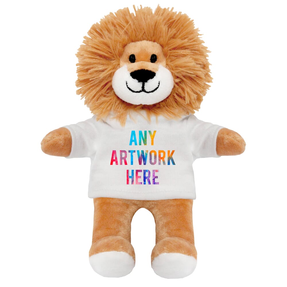 Promotional Louis Lion Plush Toy - Printed Soft Toys - Small Teddy Bear