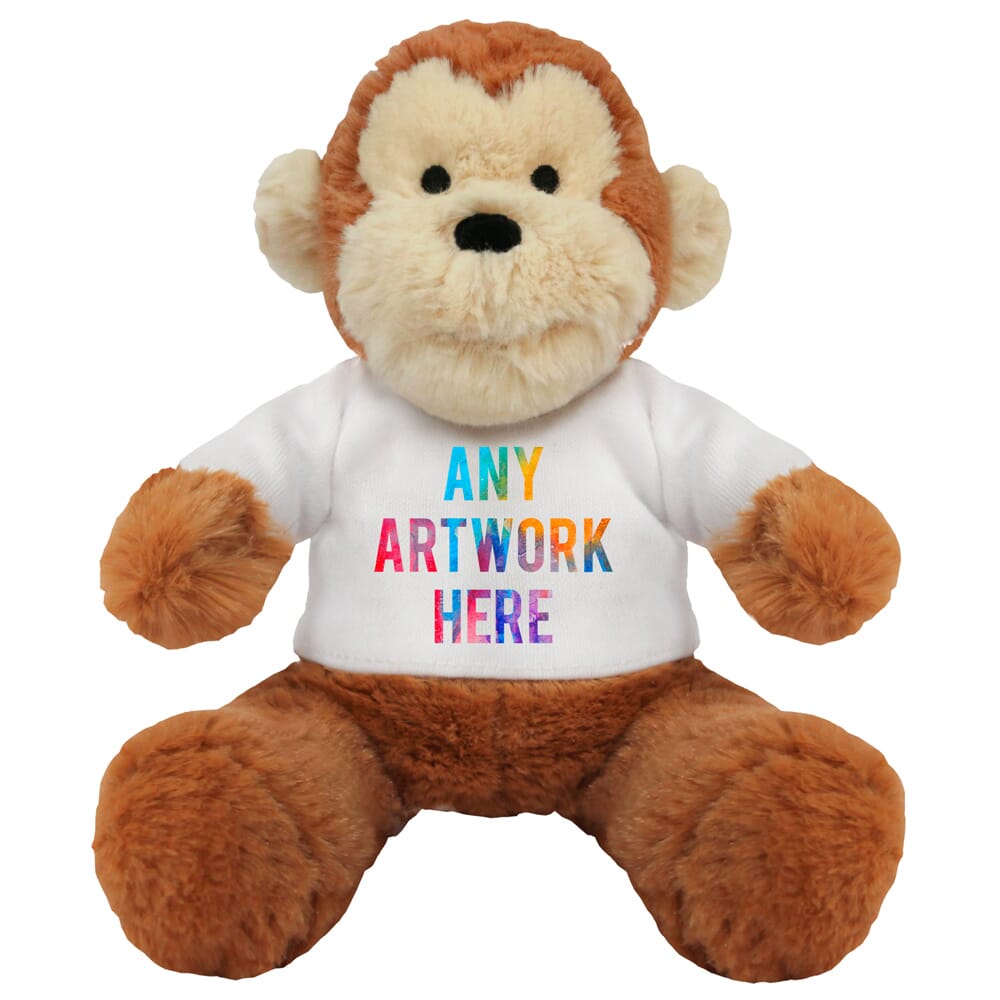 Promotional Max Monkey Plush Toy - Printed Soft Toys - Large Teddy Bear