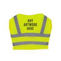 Printed Hi-Vis Outfit branded with Company Logo - Printed Soft Toy Outfit