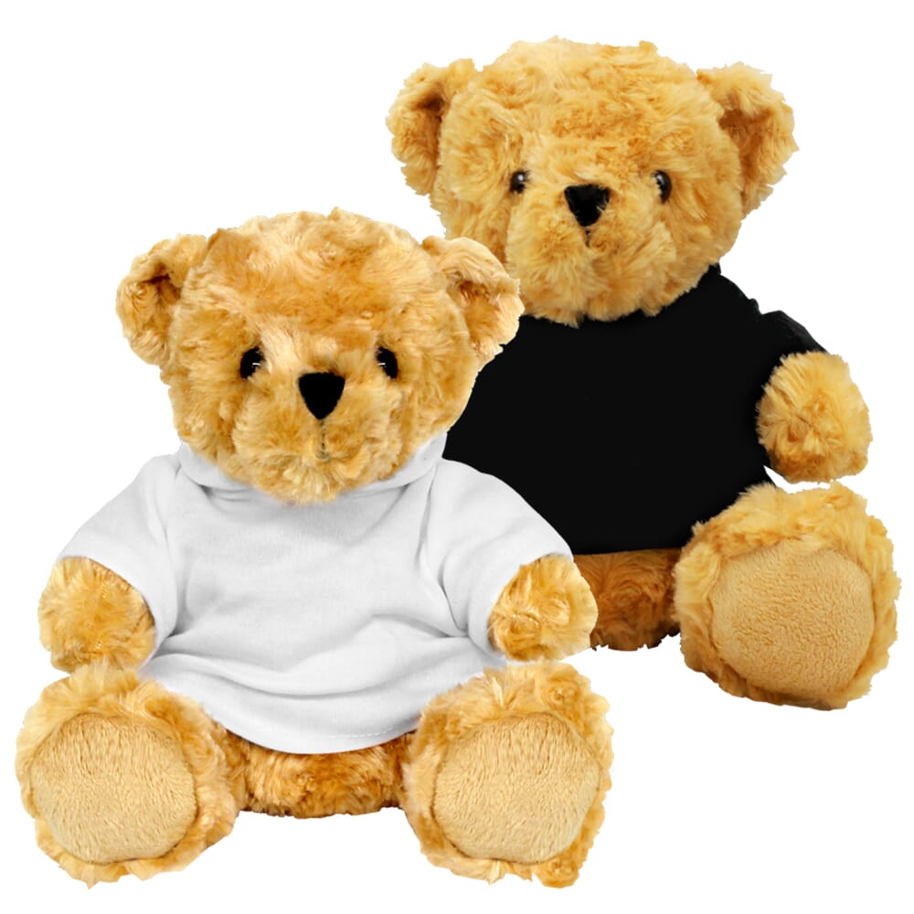 Promotional Victoria Bear in Blank Hoody - Branded Soft Toys - Large Teddy Bear